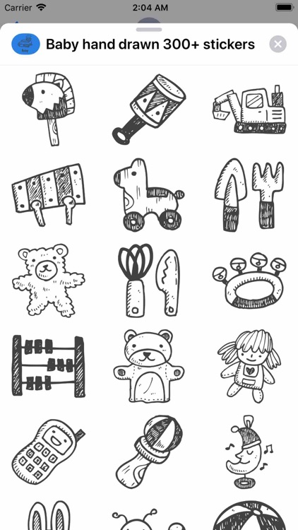 Baby hand drawn 300+ stickers screenshot-5