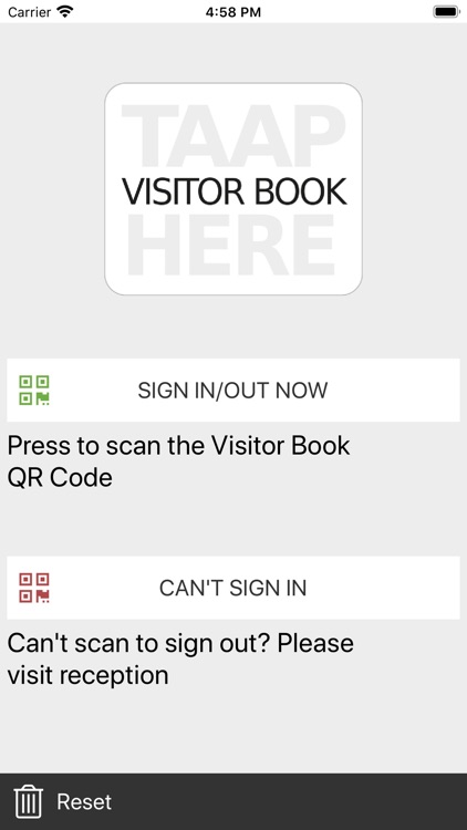 TAAP Visitor Book