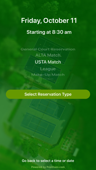 Member Reservations screenshot 2