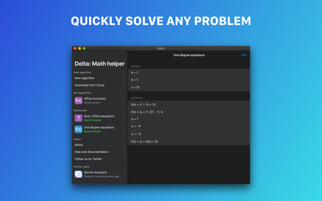 Delta: Math helper(圖1)-速報App