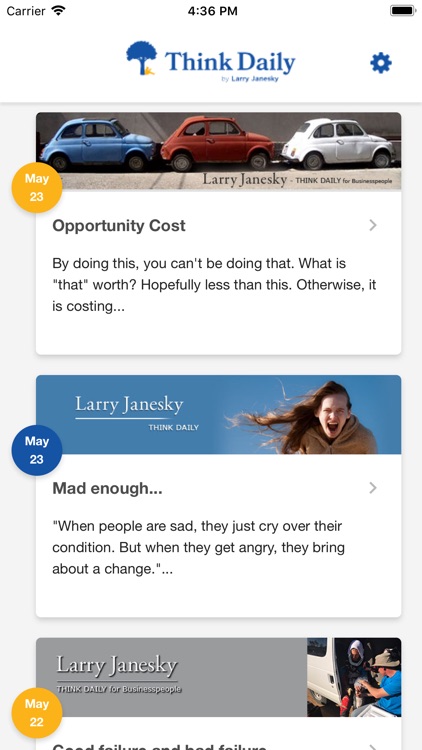 Think Daily by Larry Janesky