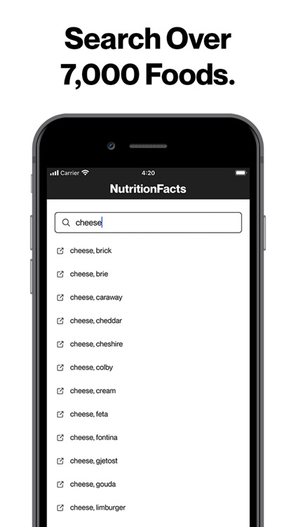 Nutrition Facts - Food Data