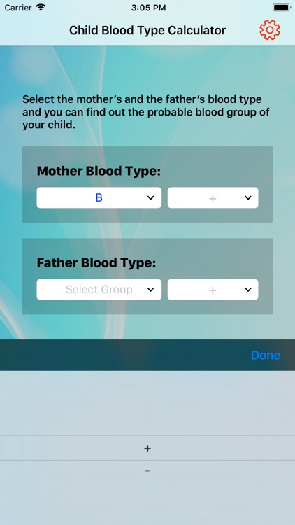 Child Blood Type Calculator