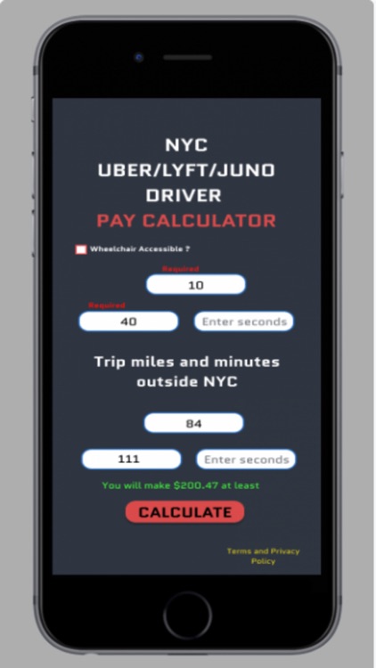 Driver Pay Calculator