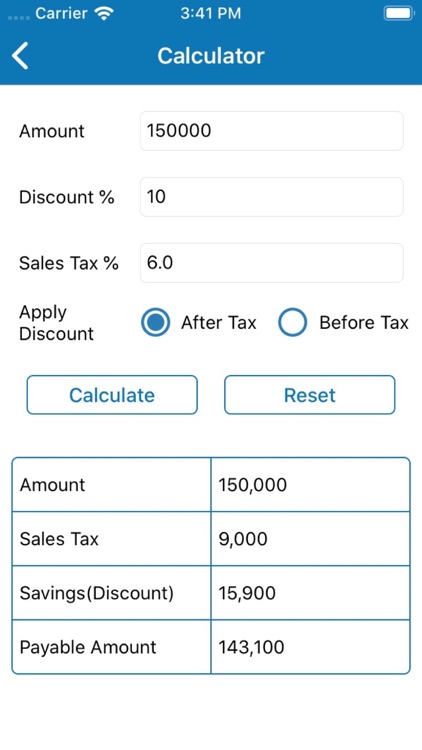 Discount calculator