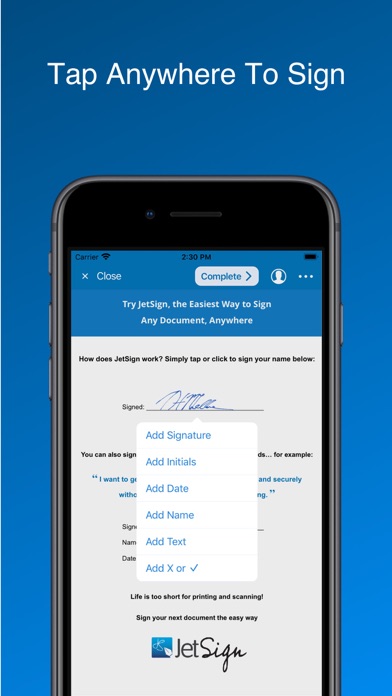 JetSign: Easy e-signature app screenshot 4