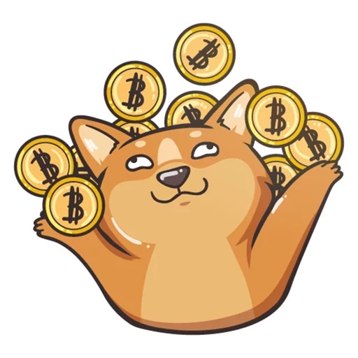 Bitcoin Dog Sticker Pack iOS App