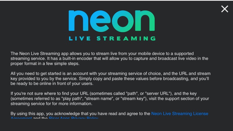 Neon Live Streaming