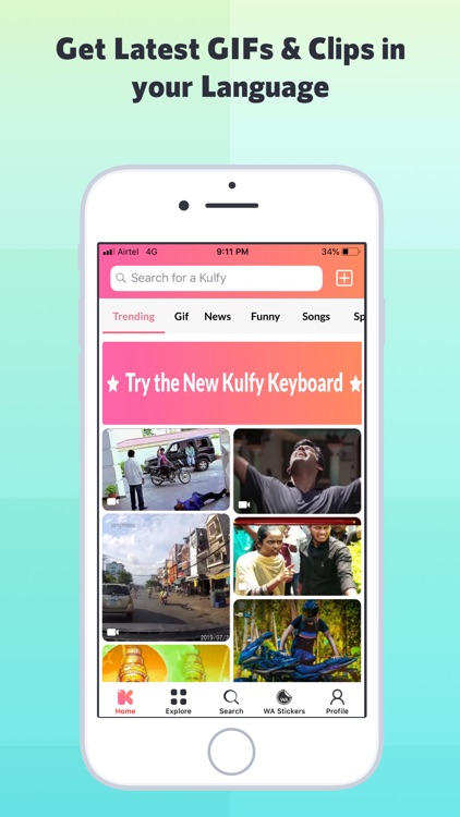 Kulfy: Videos, GIFs & Stickers