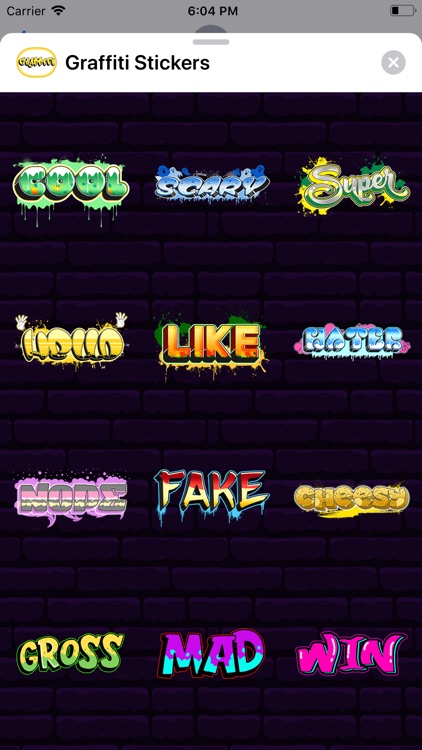 Graffiti Stickers for iMessage