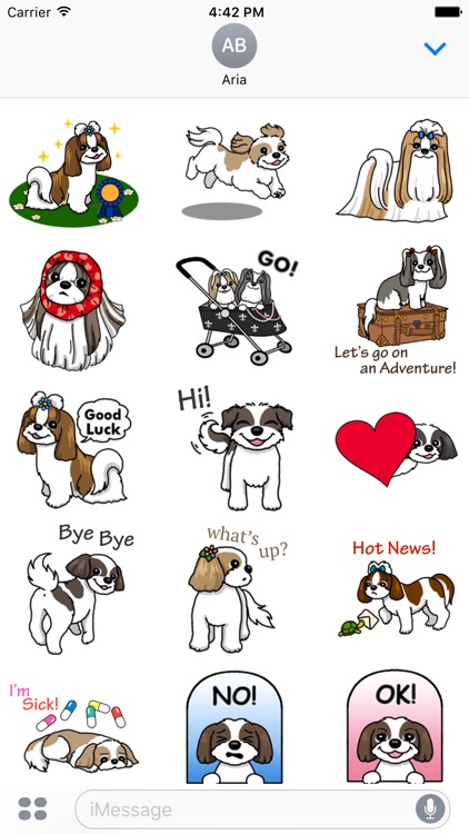 Sweet Shih Tzu Dog Sticker