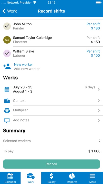 Work & Wage screenshot-3