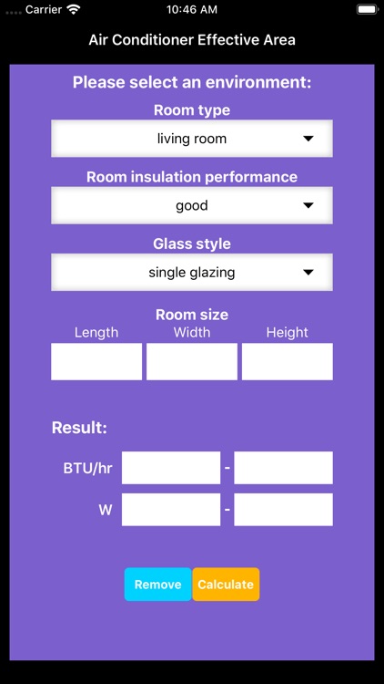 Air Conditioner Effective Area