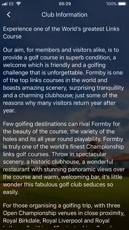 Game screenshot Formby Golf Club Members App apk