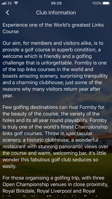 Formby Golf Club Members App screenshot 2