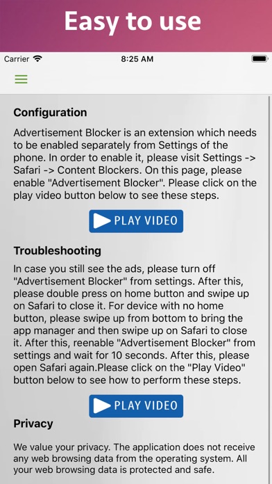 Advertisement Blocker screenshot 2