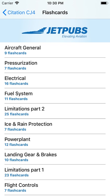 Citation CJ4 Study App