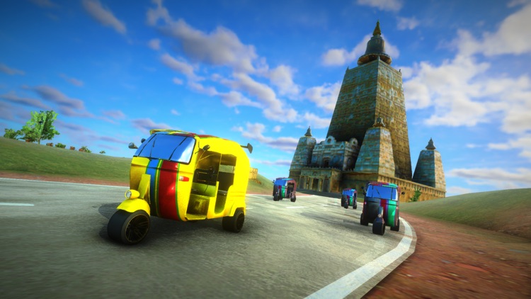 Rickshaw Tuk Tuk Car Racing 3D screenshot-3