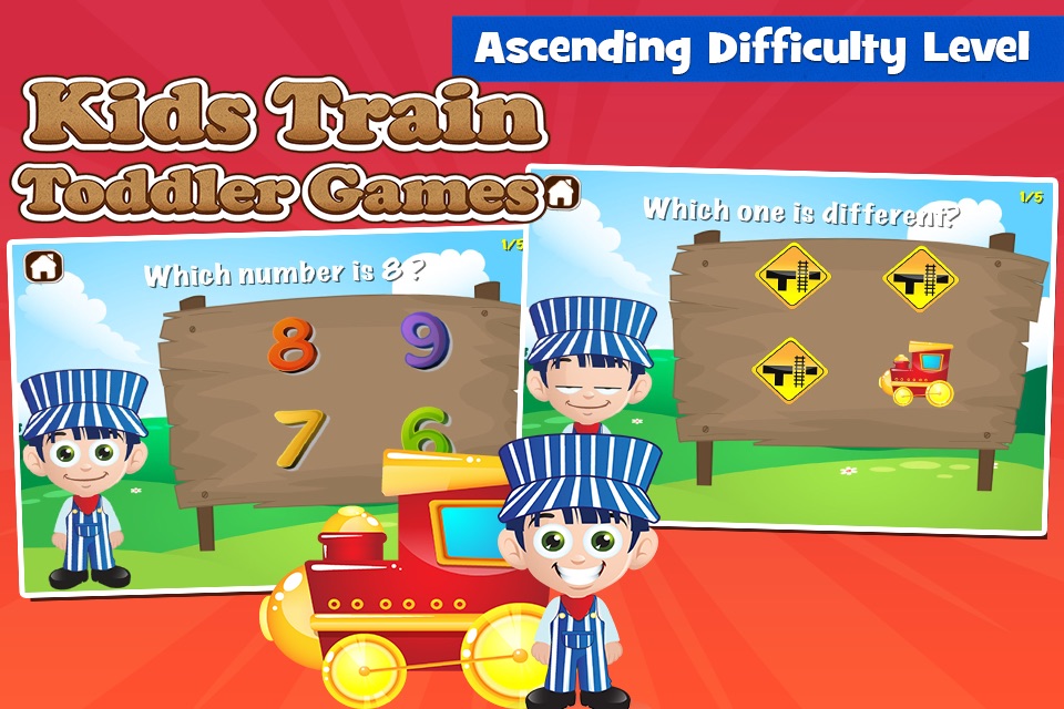 Kids Train Toddler Games screenshot 2
