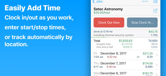 HoursTracker: Hours & Pay