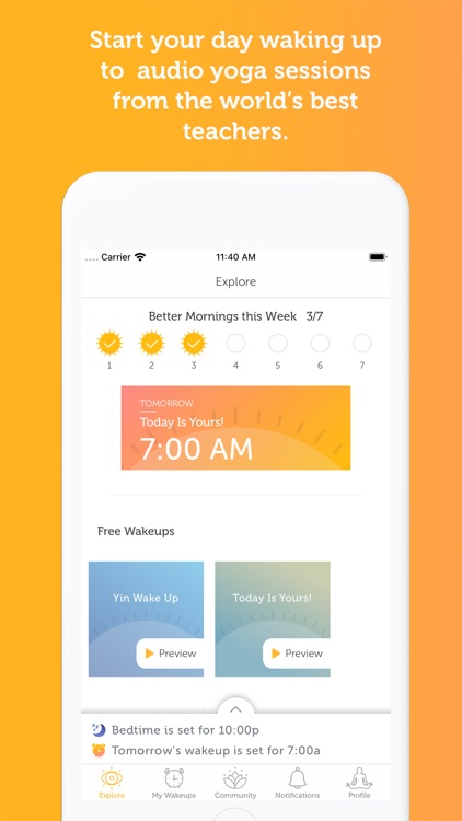 yoga wake up screenshot-0