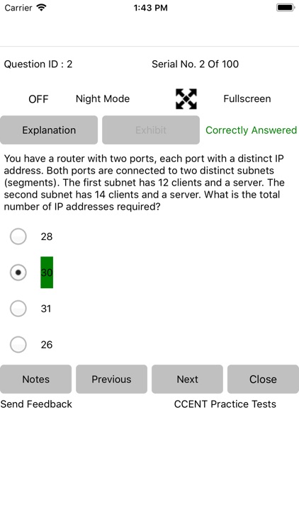 Exam Sim For CCENT 100-105 screenshot-9