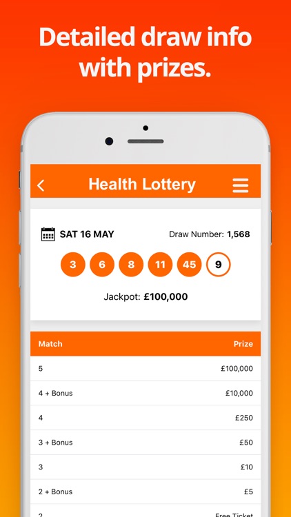 Health Lottery App