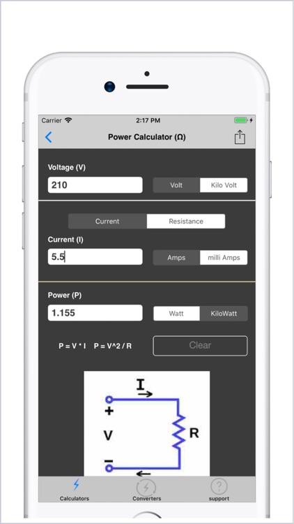 Electrical Calculator lite screenshot-5