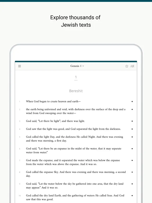 Captura 5 Sefaria: Torah, Talmud, & more iphone