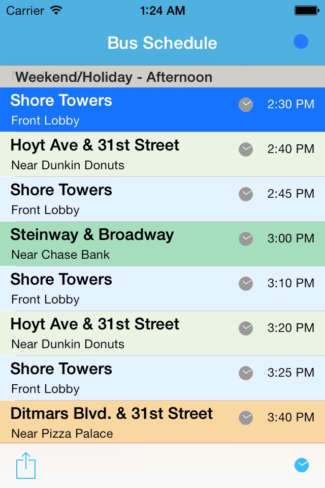 Shore Towers Bus Schedule screenshot 3