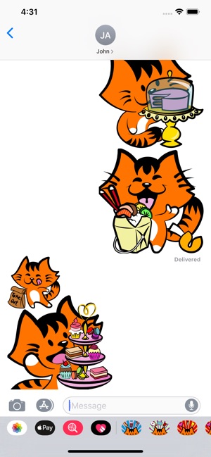 Kikimoji Food - Cat Stickers(圖5)-速報App