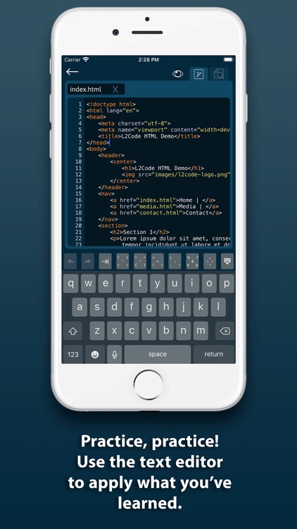 L2Code HTML screenshot-4