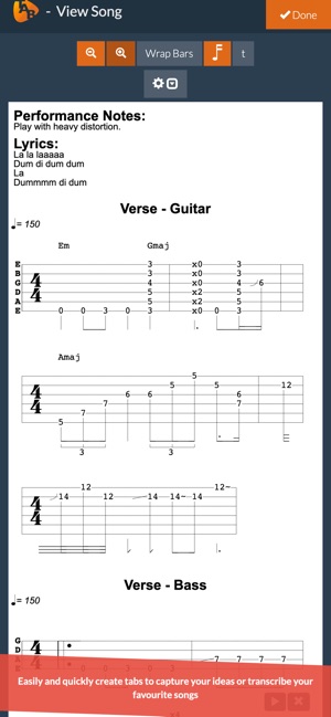 Guitar Notepad - Tab Editor