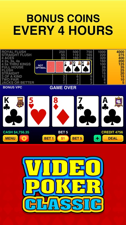 Video Poker Classic - 39 Games by Tapinator, Inc.