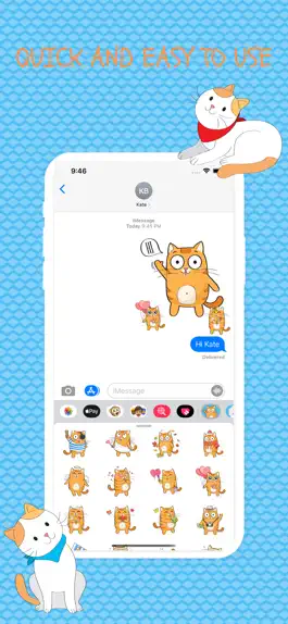 Game screenshot Ginger Cat Fun Emoji Stickers hack