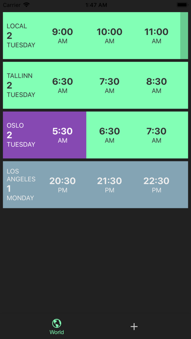 Timelines - Manage timezones screenshot 2
