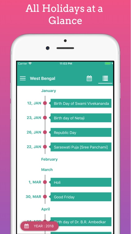Govt Holiday India 2019