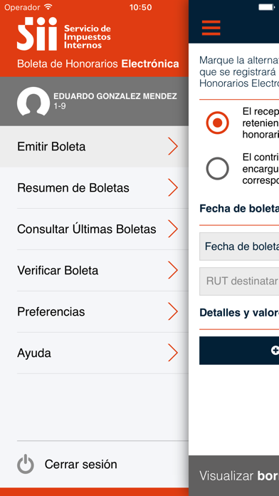 How to cancel & delete e-Boleta from iphone & ipad 2