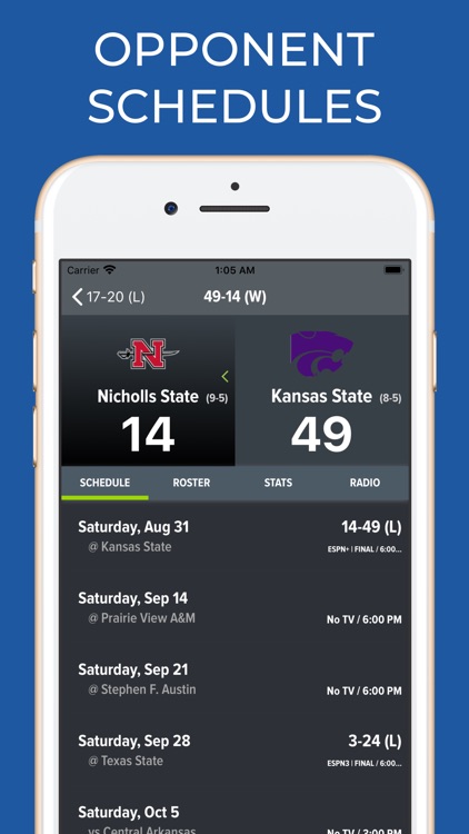 Kansas State Football Schedule screenshot-7