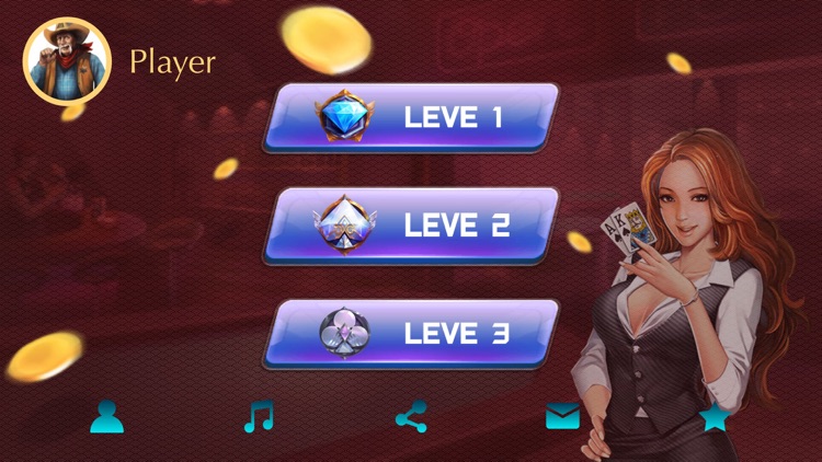 Happy blackjack - card game