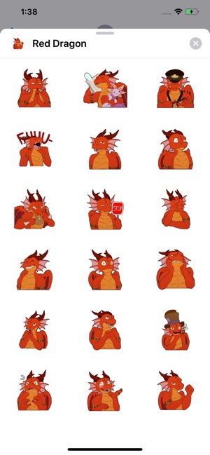 Red Dragon Sticker Pack(圖1)-速報App