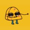This set of stickers is designed with sandwich as the element, which is vivid and anthropomorphic