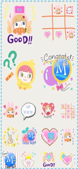 MomentSQ™ Tic-Tac-Toe Stickers(圖1)-速報App