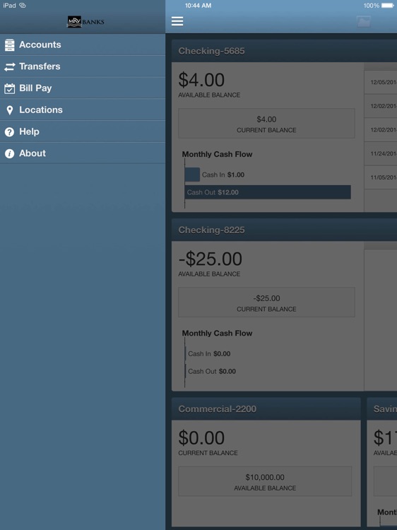 MRV Banks Mobile for iPad