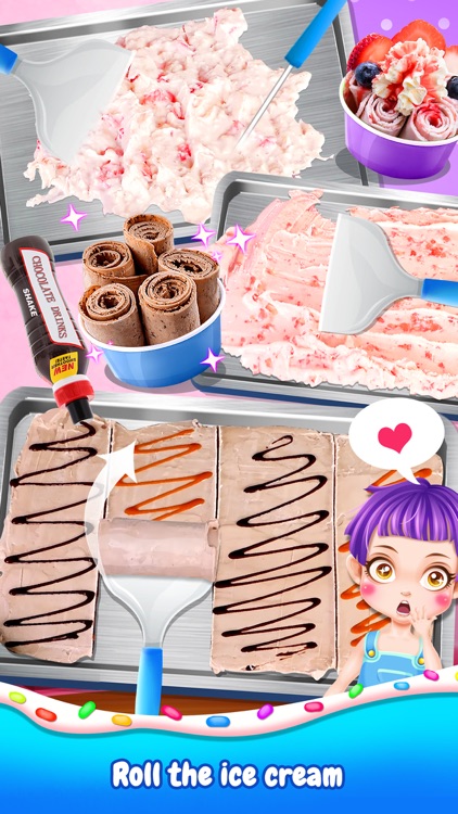 Frozen Ice Cream Roll Desserts by 成 李