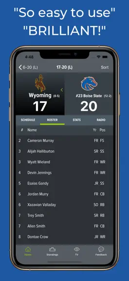 Game screenshot Wyoming Football Schedules hack