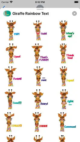 Game screenshot Giraffe Rainbow Text apk