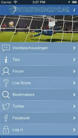 Game screenshot Voetbalweddenschappen.com apk