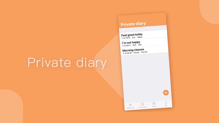 Private Diary (Note and Memo)