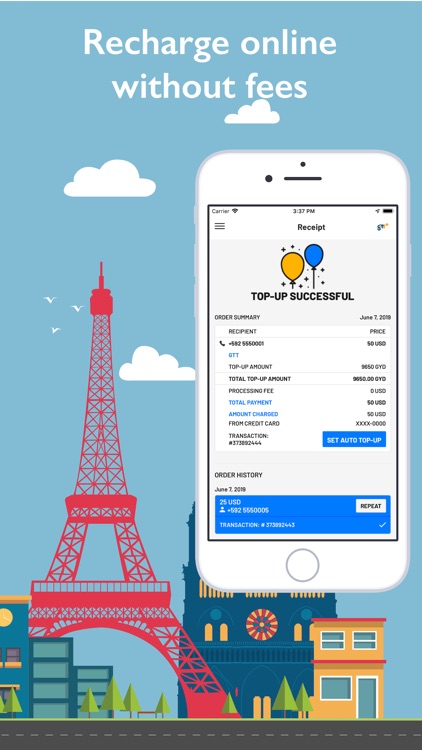 GTT Mobile Top-up